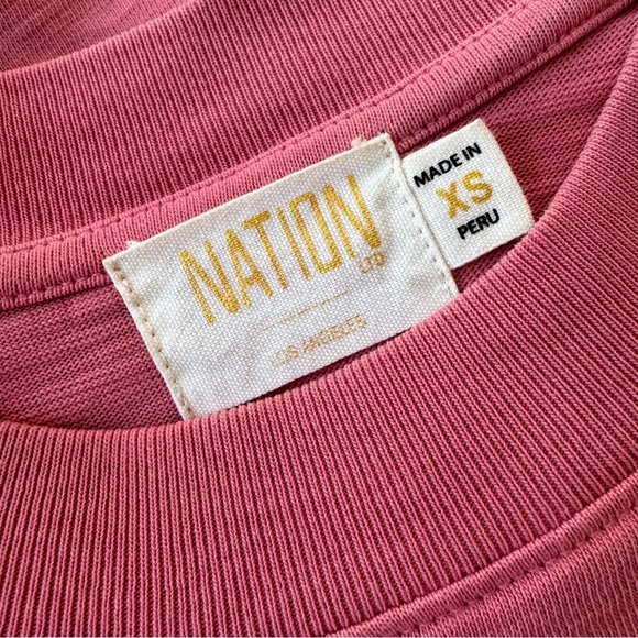 NATION LTD • Daniella Combo Party Tee in Geranium - Picture 9 of 12